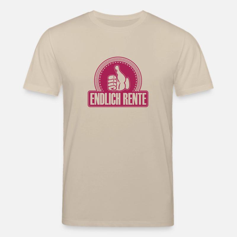 Endlich Rente Daumen hoch - Stanley/Stella Unisex Bio-T-Shirt CREATOR - Beige