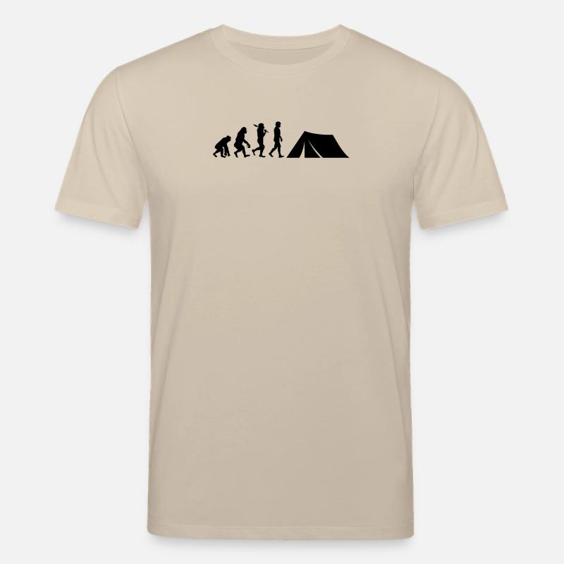 Camping Evolution Camping - Stanley/Stella CREATOR Unisex Organic T-Shirt - beige