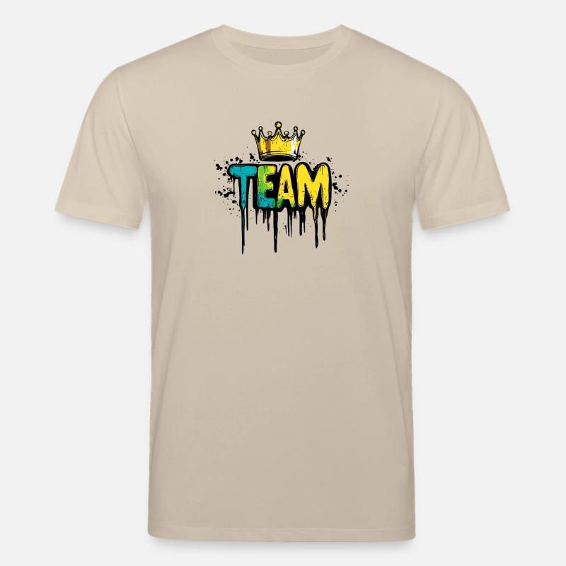 Team Klecks Krone - Stanley/Stella Unisex Bio-T-Shirt CREATOR  - Beige