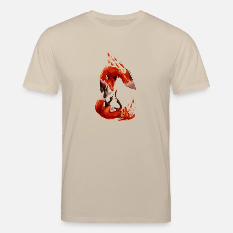 Füchse - Stanley/Stella Unisex Bio-T-Shirt CREATOR  - Beige