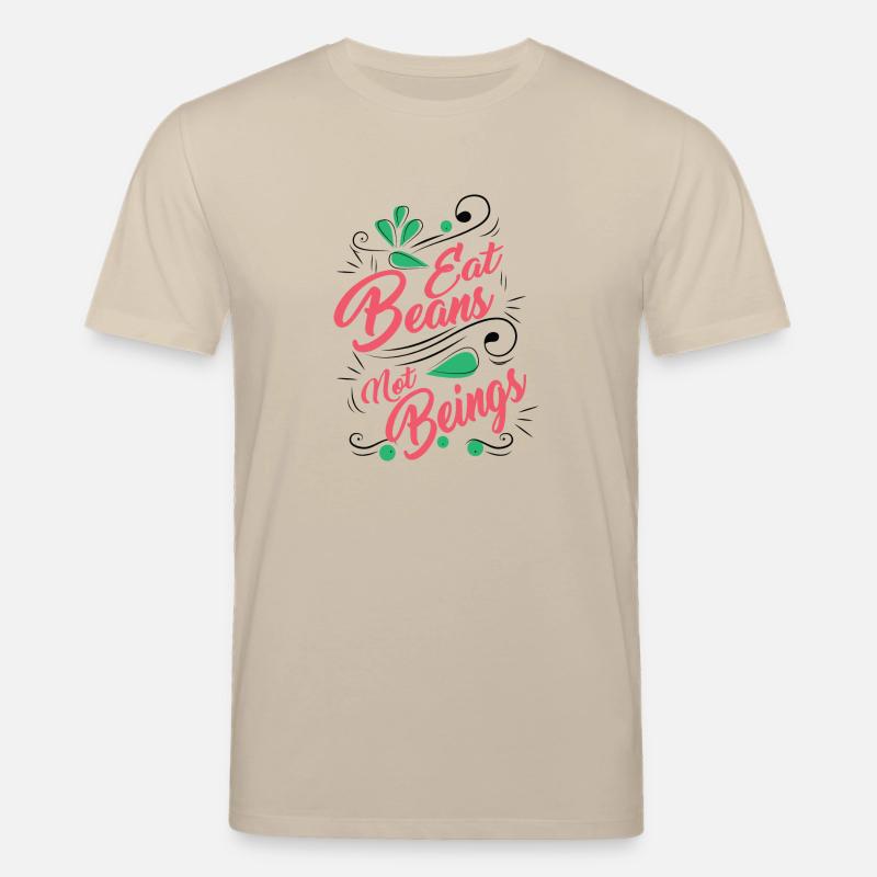 Veganer Vegetarier Tierschutz Geschenkidee - Stanley/Stella Unisex Bio-T-Shirt CREATOR  - Beige