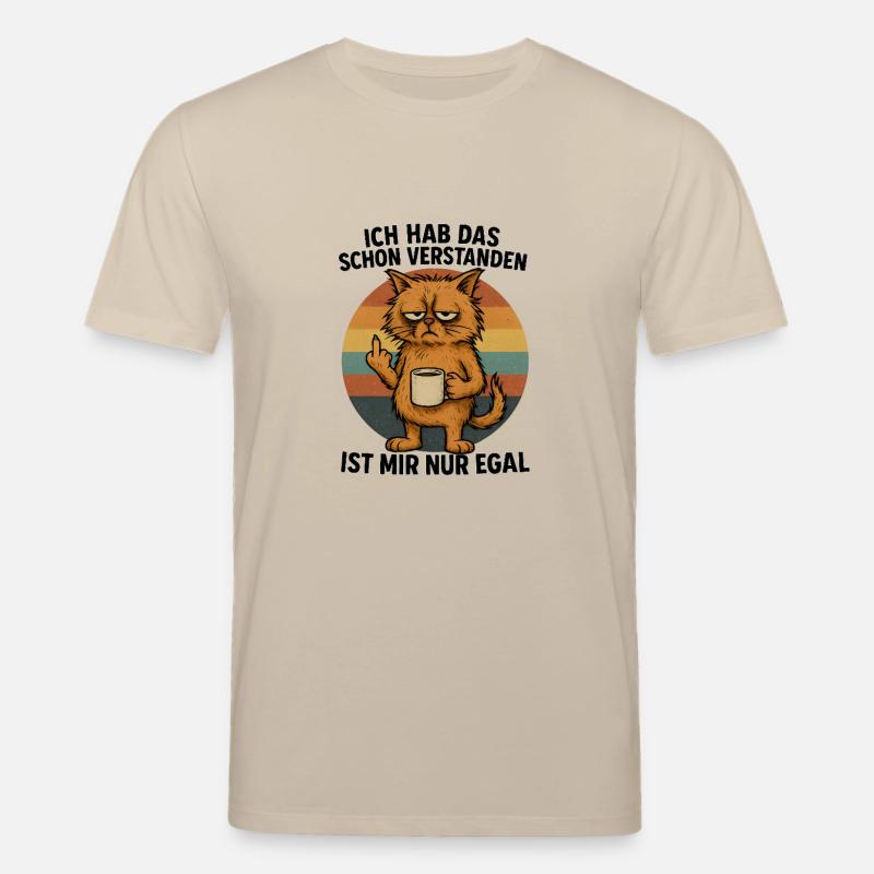 Ist mir egal Mittelfinger Statement - Stanley/Stella Unisex Bio-T-Shirt CREATOR  - Beige
