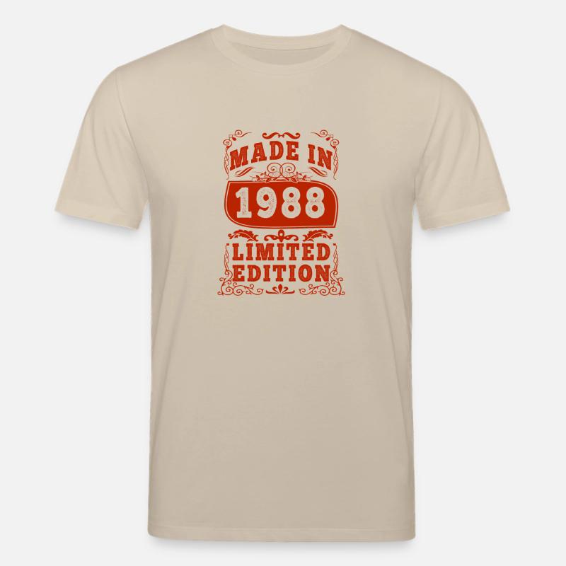 1988 anniversaire 1988 né en 1988 anniversaire - T-shirt bio CREATOR Stanley/Stella Unisexe - beige