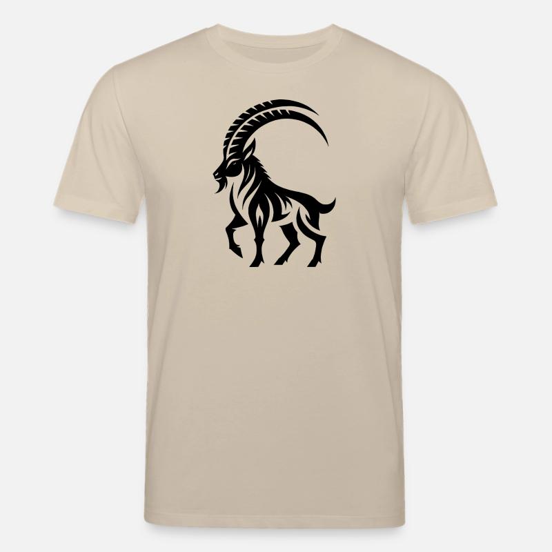Sternzeichen Tattoo Stolzer Steinbock - Stanley/Stella Unisex Bio-T-Shirt CREATOR  - Beige
