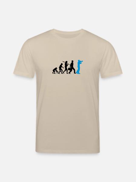 Photographer Camera Evolution - Stanley/Stella CREATOR Unisex Organic T-Shirt - beige