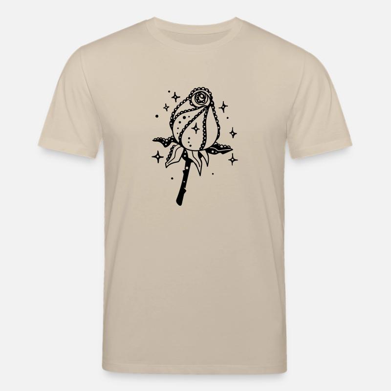 Schwarze Rose - Stanley/Stella Unisex Bio-T-Shirt CREATOR  - Beige