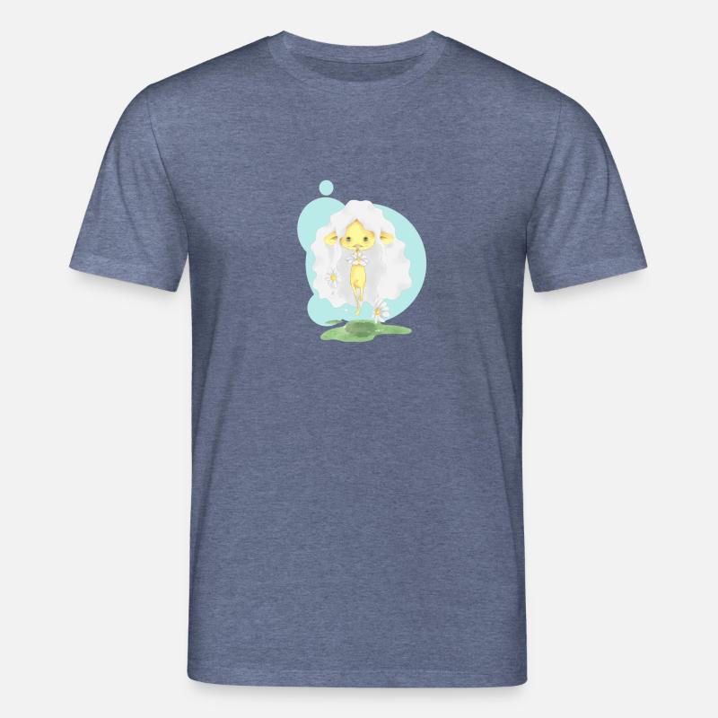 Gänseblümchen - Stanley/Stella Unisex Bio-T-Shirt CREATOR  - Dunkelblau meliert
