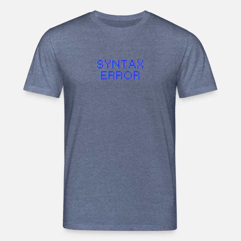 Syntax Error - Stanley/Stella CREATOR Unisex Organic T-Shirt - dark heather blue