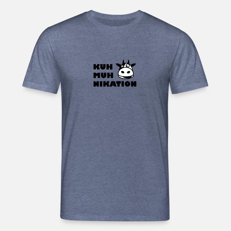 Kommunikation Kuh - Stanley/Stella Unisex Bio-T-Shirt CREATOR  - Dunkelblau meliert