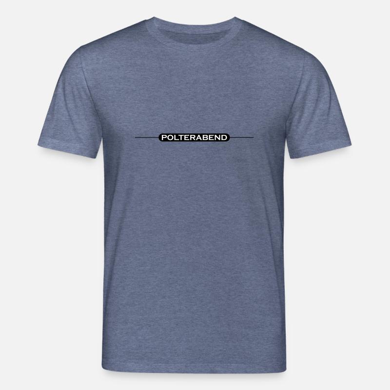 Polterabend Grafik - Stanley/Stella Unisex Bio-T-Shirt CREATOR  - Dunkelblau meliert