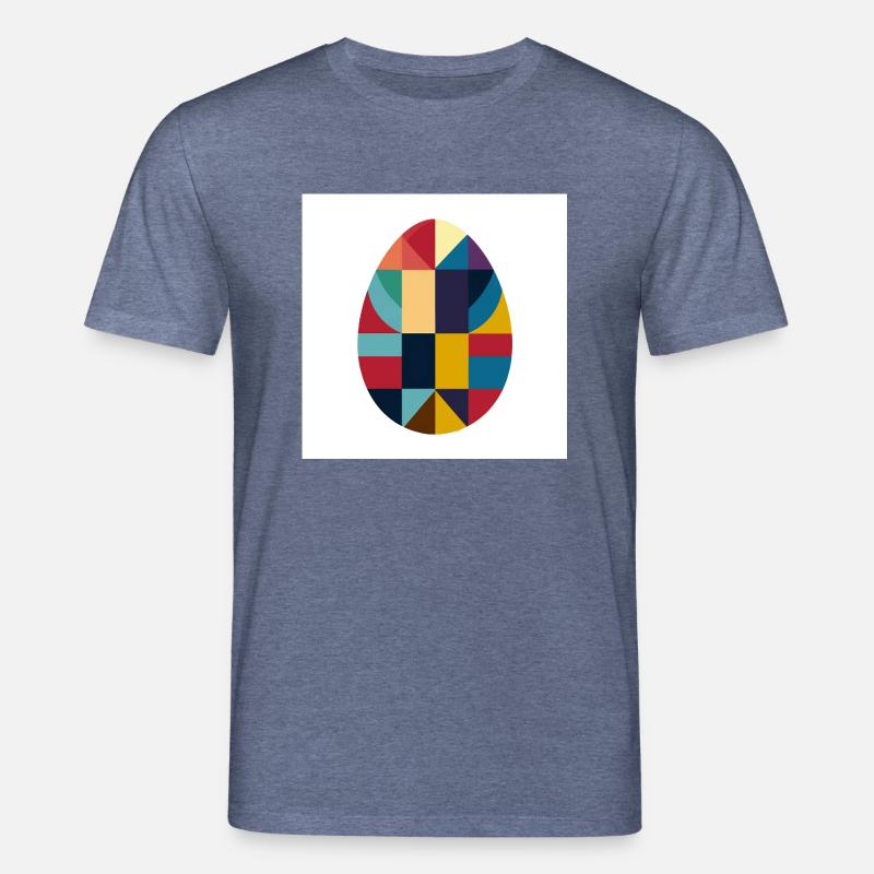 Easter Egg Design No.06 - Stanley/Stella CREATOR Unisex Organic T-Shirt - dark heather blue