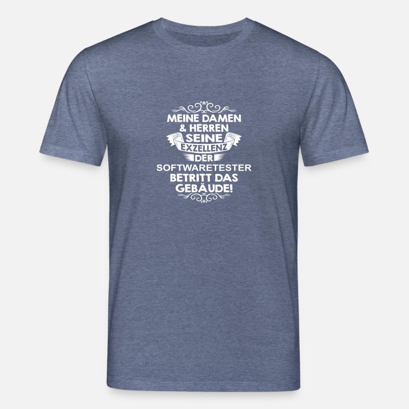 softwaretester - Stanley/Stella Unisex Bio-T-Shirt CREATOR  - Dunkelblau meliert