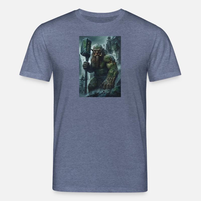 Mythologie géante Cadeau géant - T-shirt bio CREATOR Stanley/Stella Unisexe - bleu foncé chiné