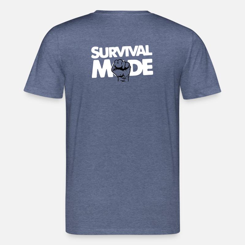 Survival Mode - T-shirt bio CREATOR Stanley/Stella Unisexe - bleu foncé chiné