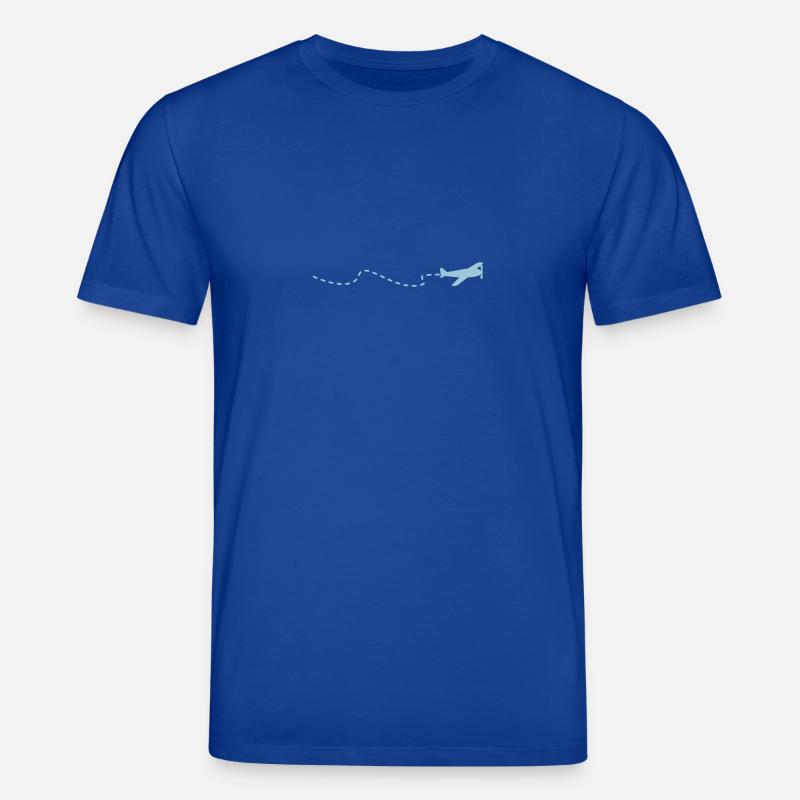 Flugzeug / flying plain (1c) - Stanley/Stella Unisex Bio-T-Shirt CREATOR  - Dunkelblau