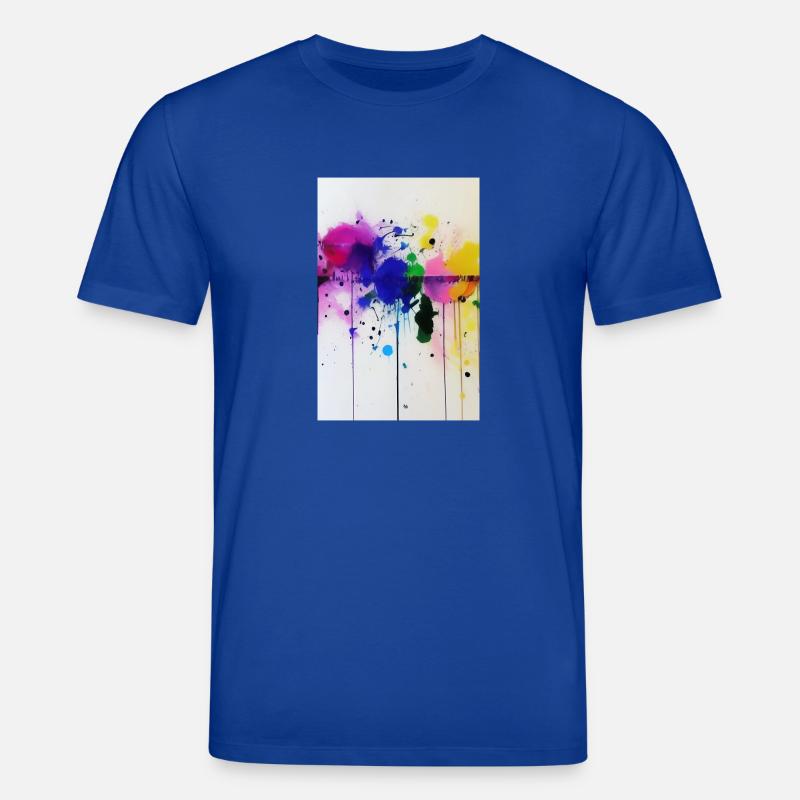 Farbspritzer - Stanley/Stella Unisex Bio-T-Shirt CREATOR  - Dunkelblau
