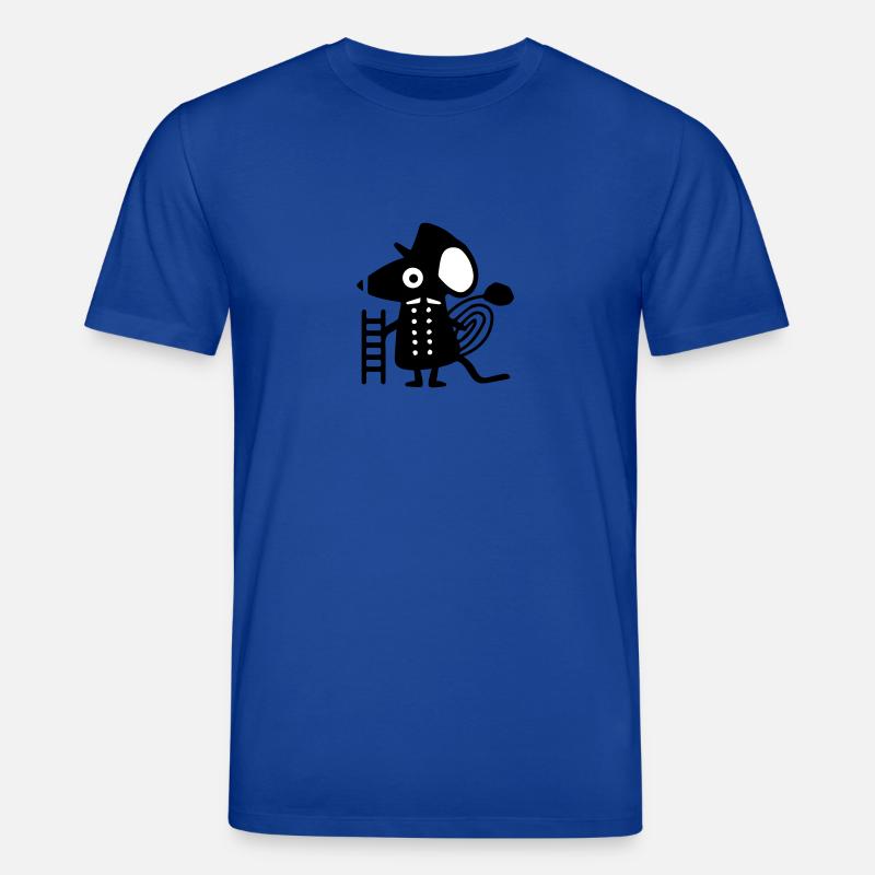 Maus als Schornsteinfeger - Stanley/Stella Unisex Bio-T-Shirt CREATOR  - Dunkelblau