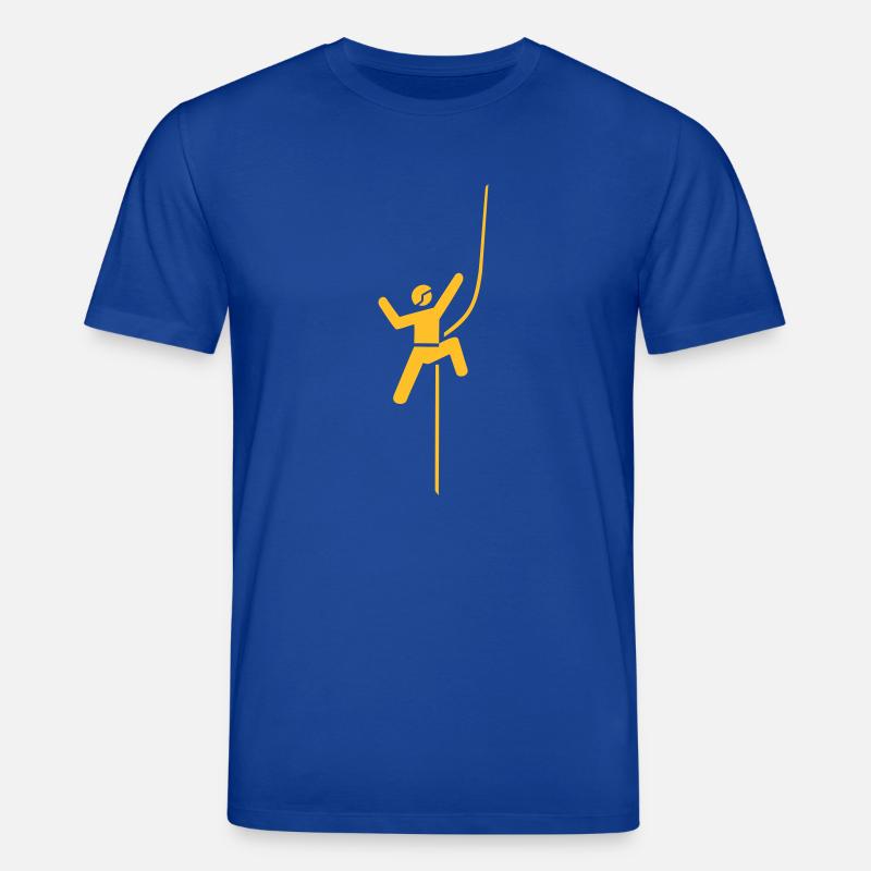 kletterer bergsteiger climbing - Stanley/Stella Unisex Bio-T-Shirt CREATOR  - Dunkelblau