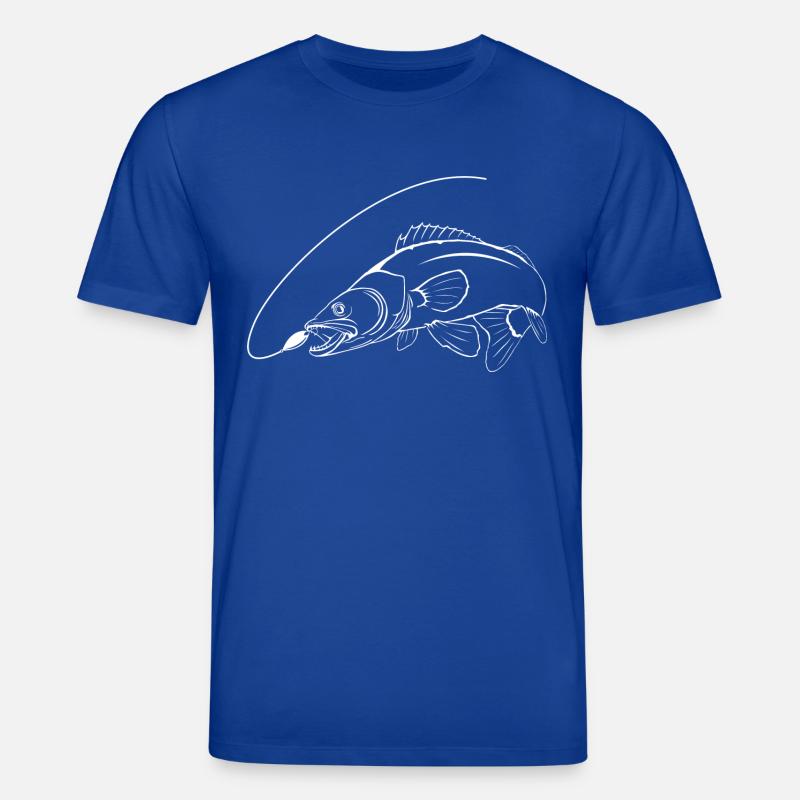 Zander mit Schnur 2 - Stanley/Stella Unisex Bio-T-Shirt CREATOR  - Dunkelblau