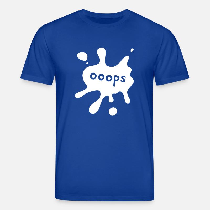 Fleck ooops white - Stanley/Stella Unisex Bio-T-Shirt CREATOR  - Dunkelblau