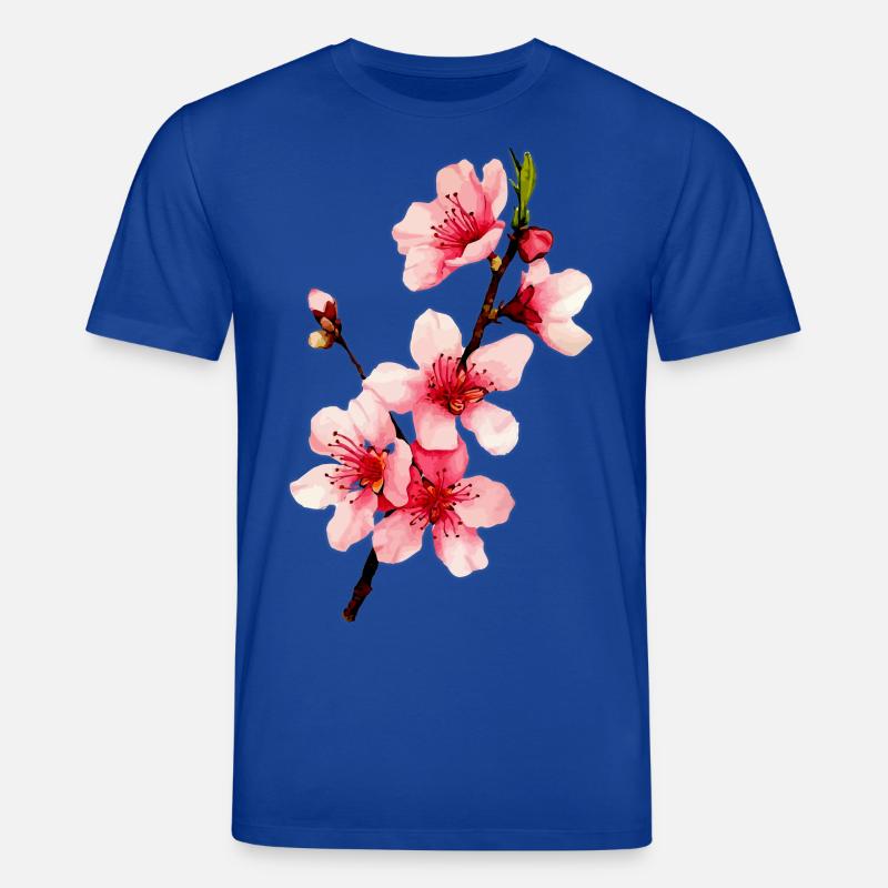 Kirschblüte - Stanley/Stella Unisex Bio-T-Shirt CREATOR  - Dunkelblau
