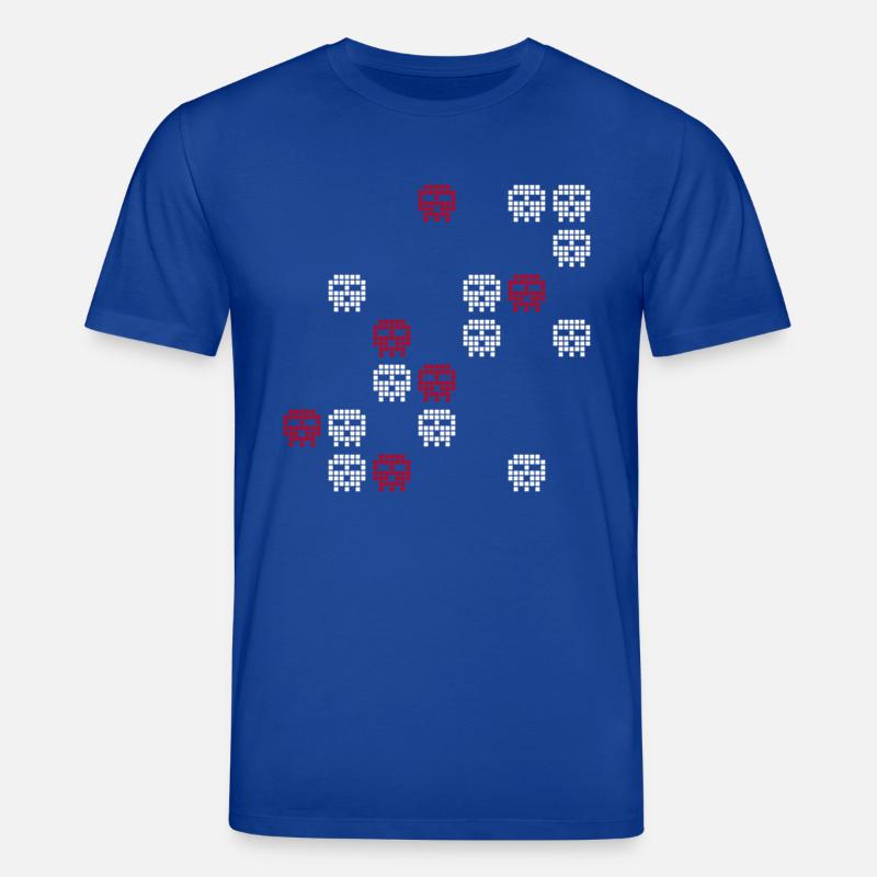 Pixel Skull Gaming Screen - Stanley/Stella Unisex Bio-T-Shirt CREATOR  - Dunkelblau