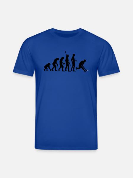 evolution_herren_hockey_2c - Stanley/Stella CREATOR Unisex Organic T-Shirt - majorelle blue
