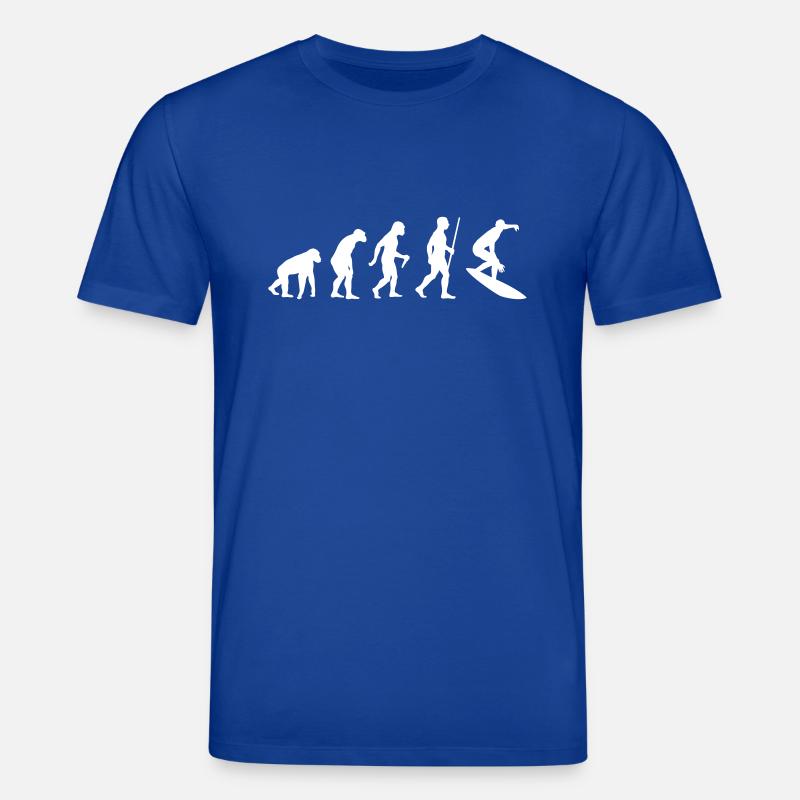 Surfer Evolution - T-shirt bio CREATOR Stanley/Stella Unisexe - bleu foncé
