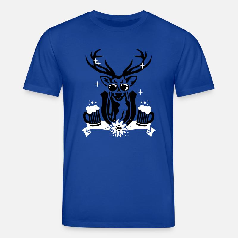 Wiesn Hirsch 2C - - Stanley/Stella Unisex Bio-T-Shirt CREATOR  - Dunkelblau
