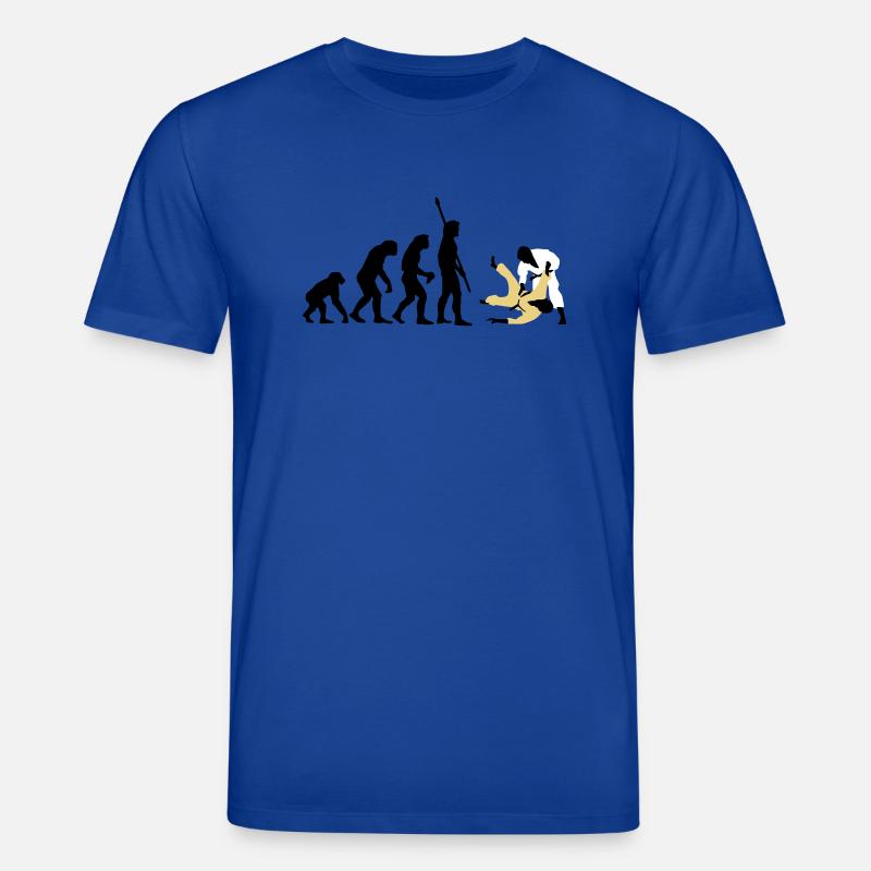 evolution_judo_a_3c - T-shirt bio CREATOR Stanley/Stella Unisexe - bleu foncé