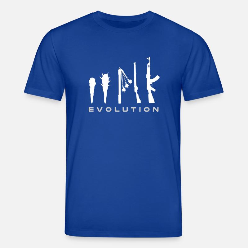l'évolution de l'arme - T-shirt bio CREATOR Stanley/Stella Unisexe - bleu foncé