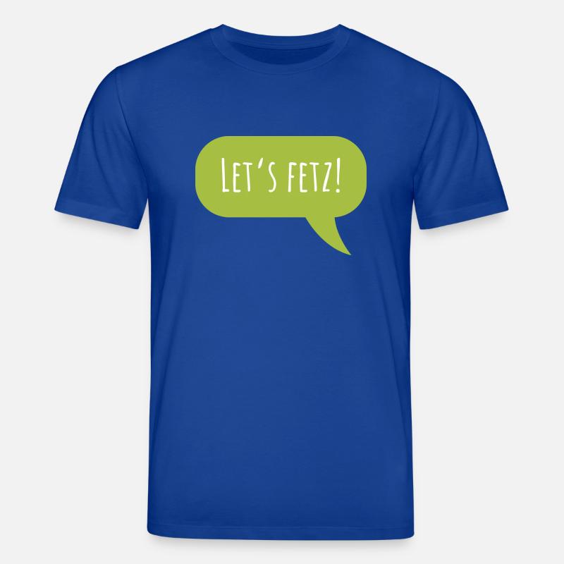 Conception "Let's fetz" avec bulle de dialogue - T-shirt bio CREATOR Stanley/Stella Unisexe - bleu foncé