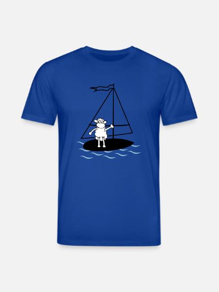 surfendes Schaf - Stanley/Stella Unisex Bio-T-Shirt CREATOR  - Dunkelblau