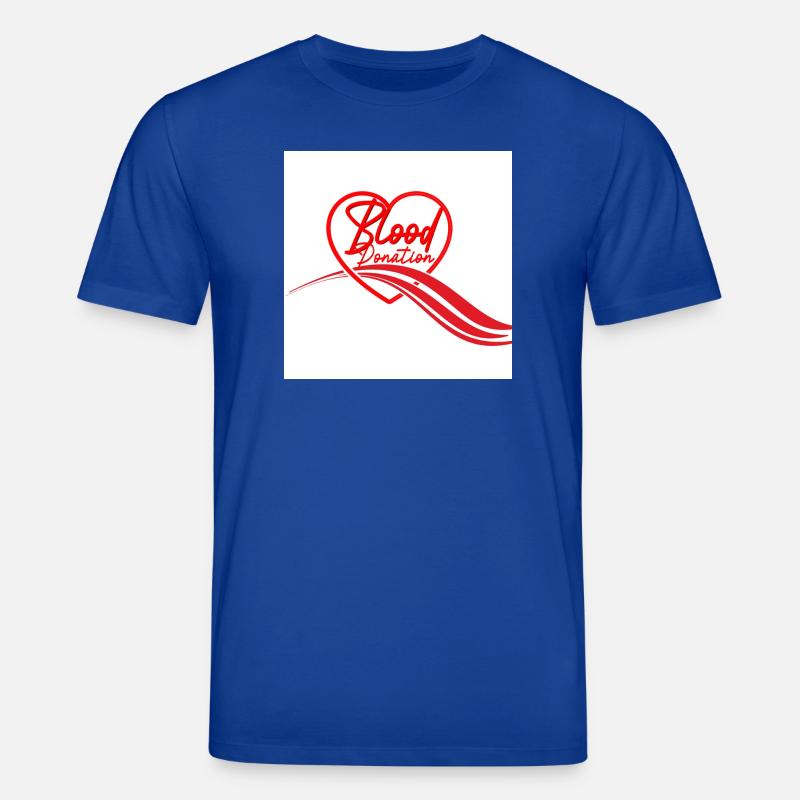 Herz-Logo der Blutspende - Stanley/Stella Unisex Bio-T-Shirt CREATOR  - Dunkelblau