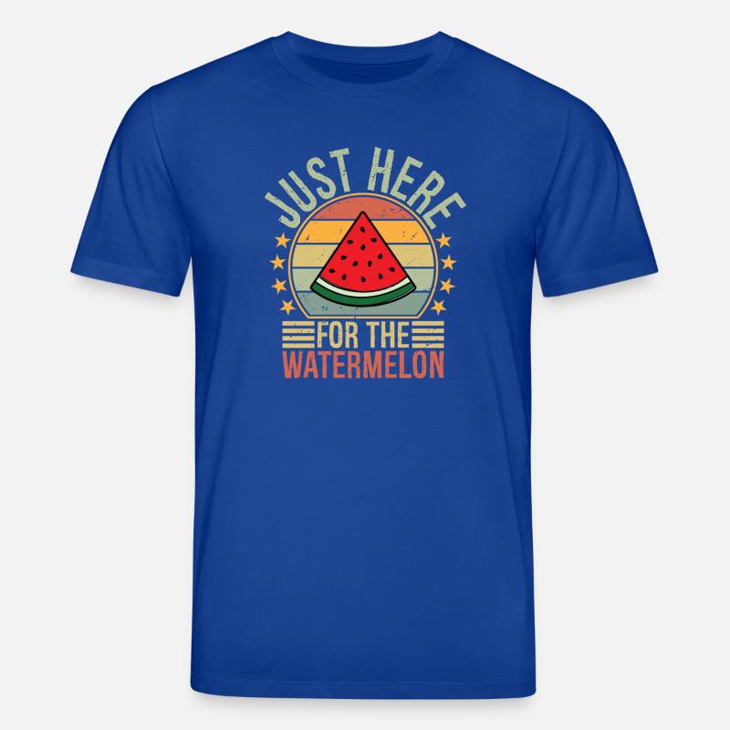 just here for the watermelon - Stanley/Stella Unisex Bio-T-Shirt CREATOR  - Dunkelblau