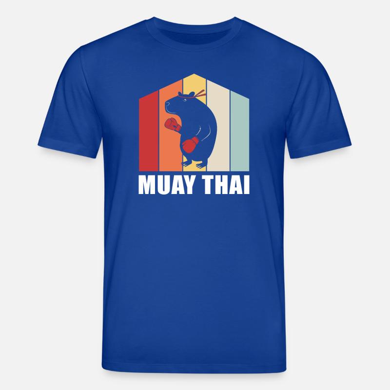 Muay thai Kickboxer Kickboxing Thai boxing - Stanley/Stella Unisex Bio-T-Shirt CREATOR  - Dunkelblau