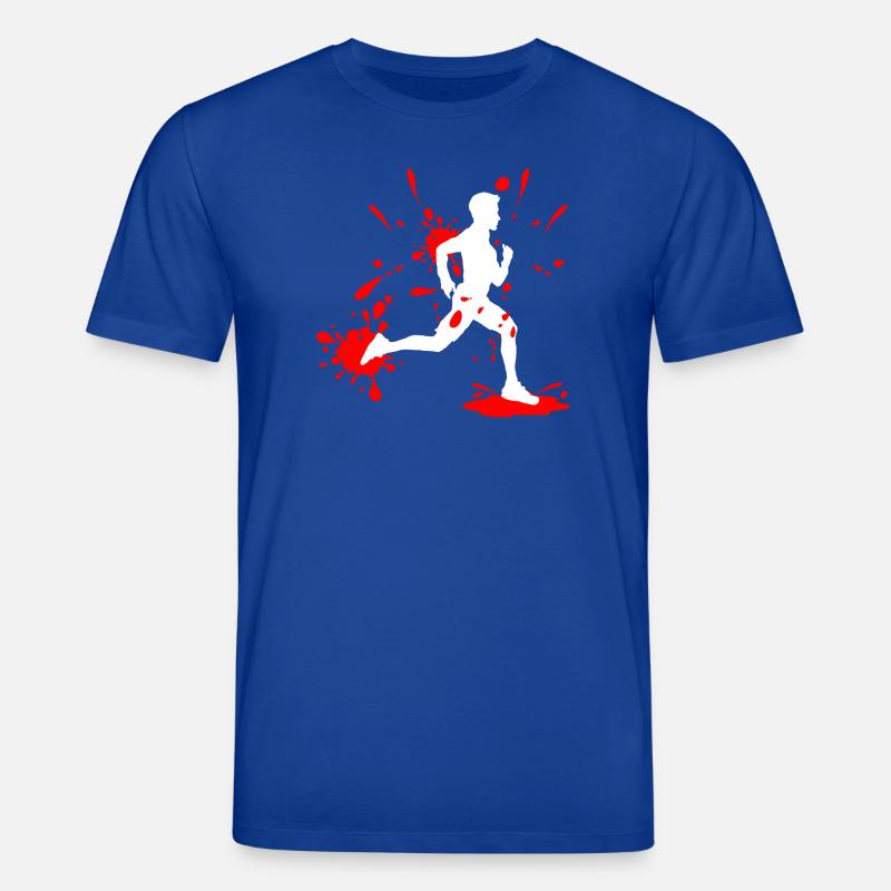 Mud Run Man – Splash Runner - Stanley/Stella Unisex Bio-T-Shirt CREATOR  - Dunkelblau