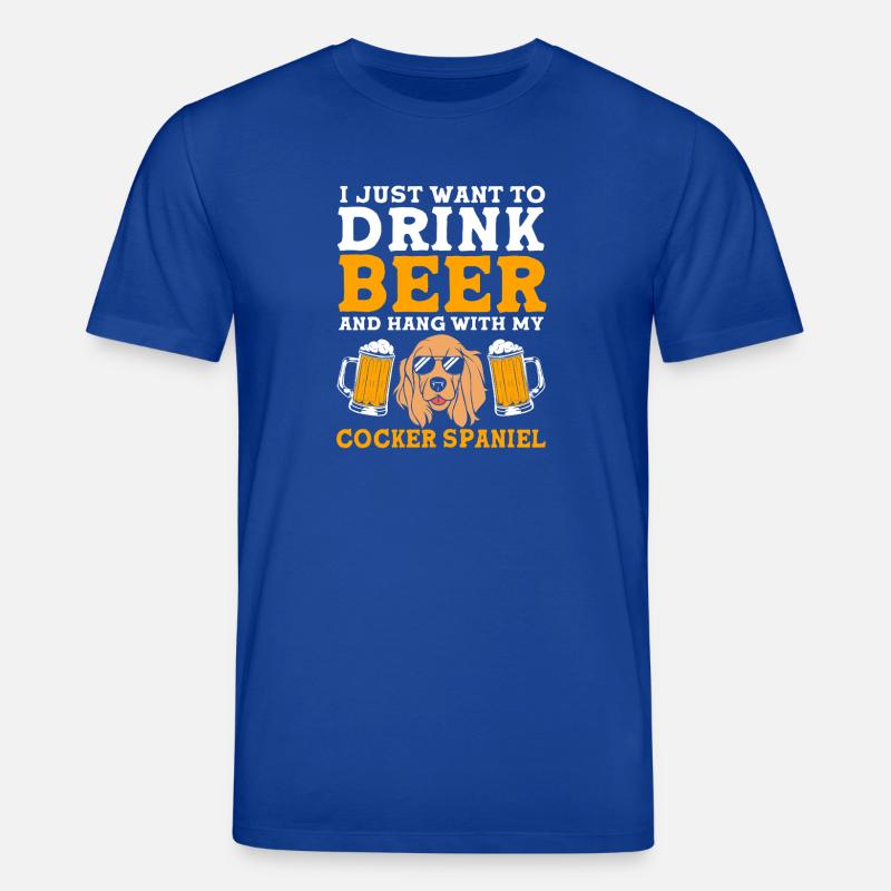 Cocker Spaniel Papa - Stanley/Stella Unisex Bio-T-Shirt CREATOR - Dunkelblau