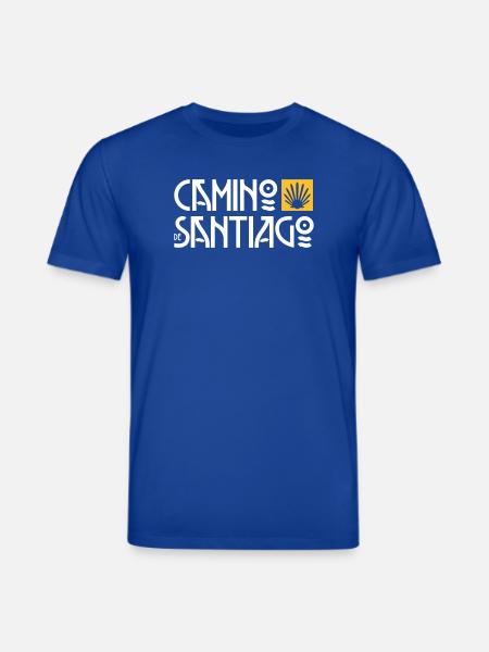 Camino de Santiago | Cammino di Santiago | Refuso Art Deco - Maglietta ecologica unisex CREATOR di Stanley/Stella - blu scuro