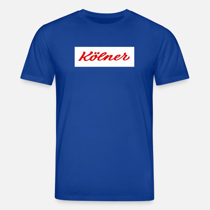 Kölner Roter Script-Logo Print - Stanley/Stella Unisex Bio-T-Shirt CREATOR  - Dunkelblau