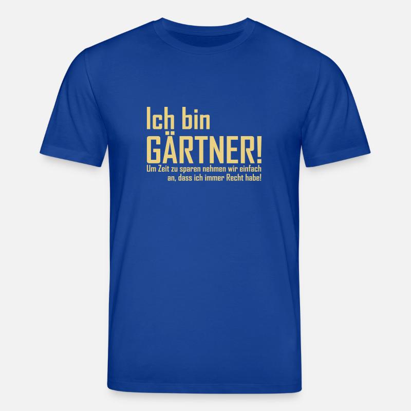 ich bin gärtner - Stanley/Stella Unisex Bio-T-Shirt CREATOR - Dunkelblau
