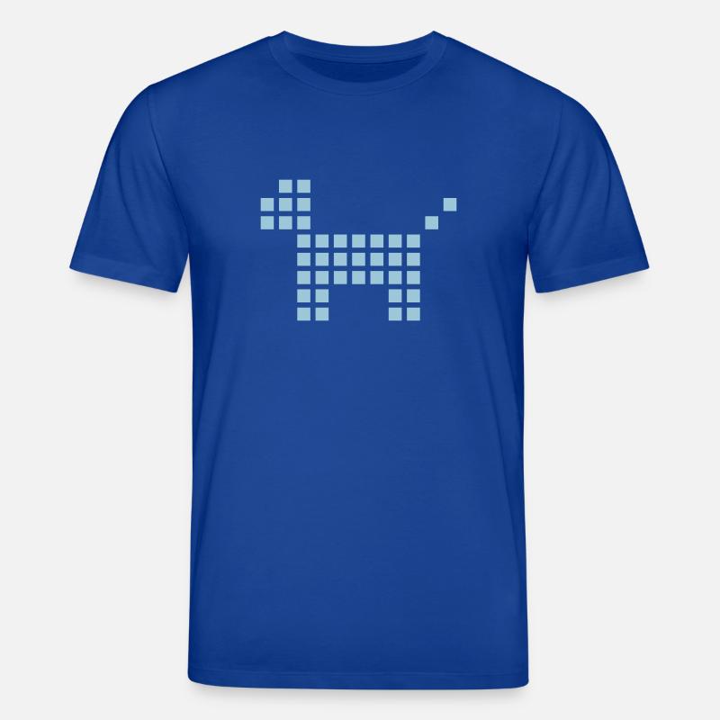 hund pixel - Stanley/Stella Unisex Bio-T-Shirt CREATOR  - Dunkelblau