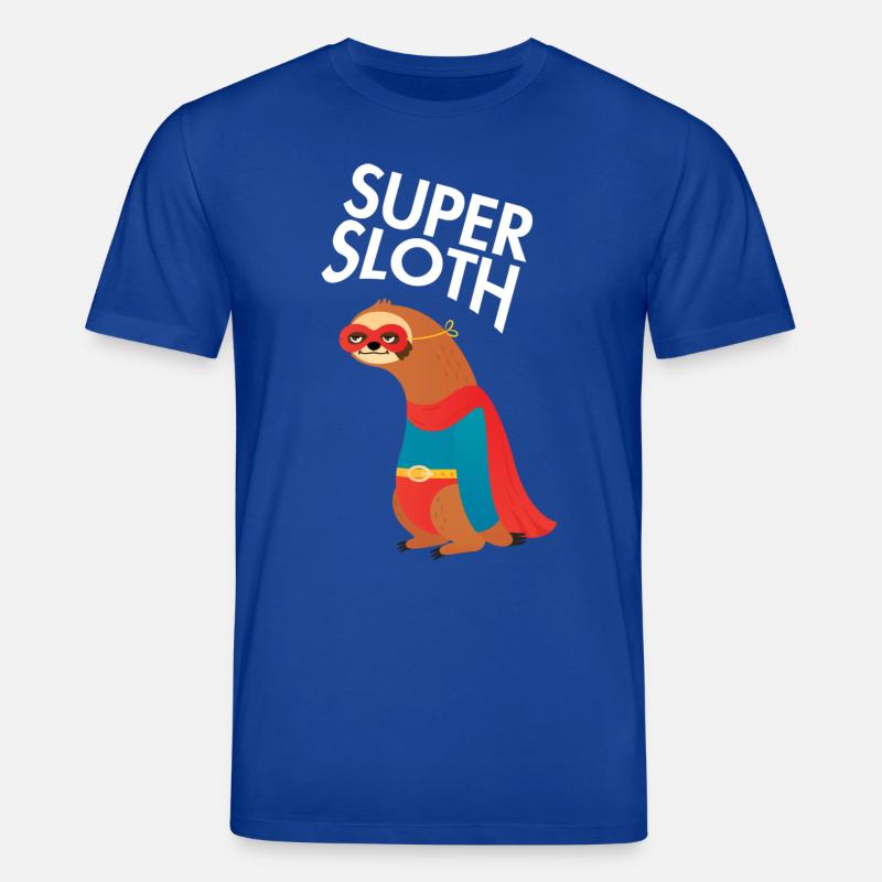 Sloth Superhero - Stanley/Stella Unisex Bio-T-Shirt CREATOR - Dunkelblau