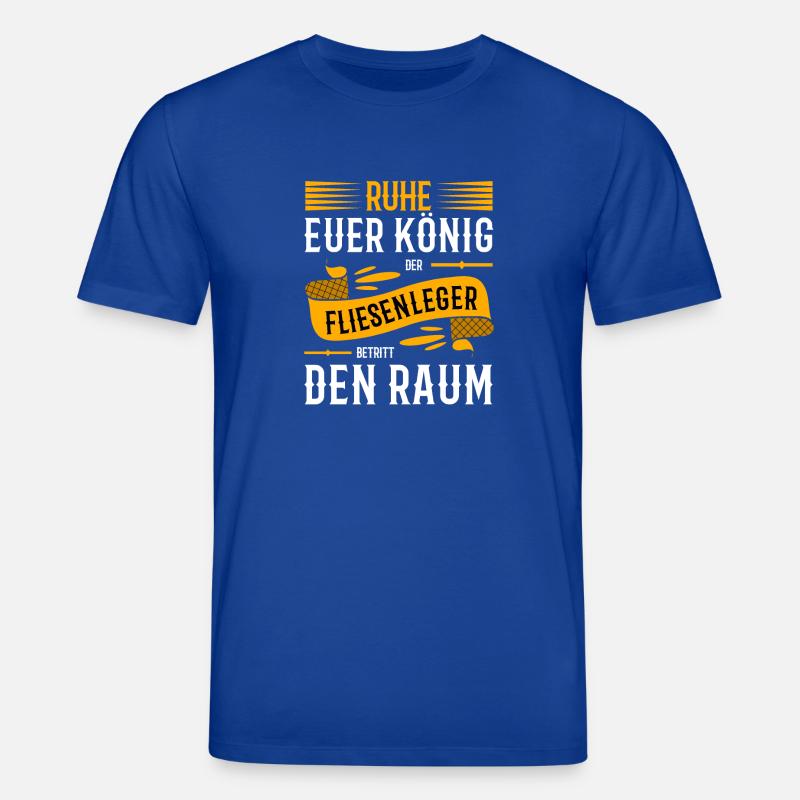 Fliesenleger Sprüche - Stanley/Stella Unisex Bio-T-Shirt CREATOR  - Dunkelblau