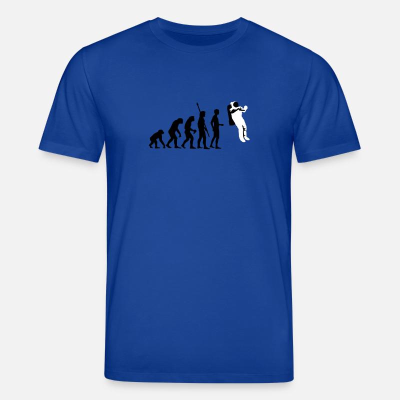 evolution_astronaut_2c - Stanley/Stella CREATOR Unisex Organic T-Shirt - majorelle blue