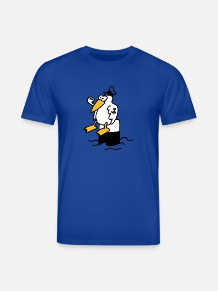 moewe_am_hafen_3c - Stanley/Stella CREATOR Unisex Organic T-Shirt - majorelle blue