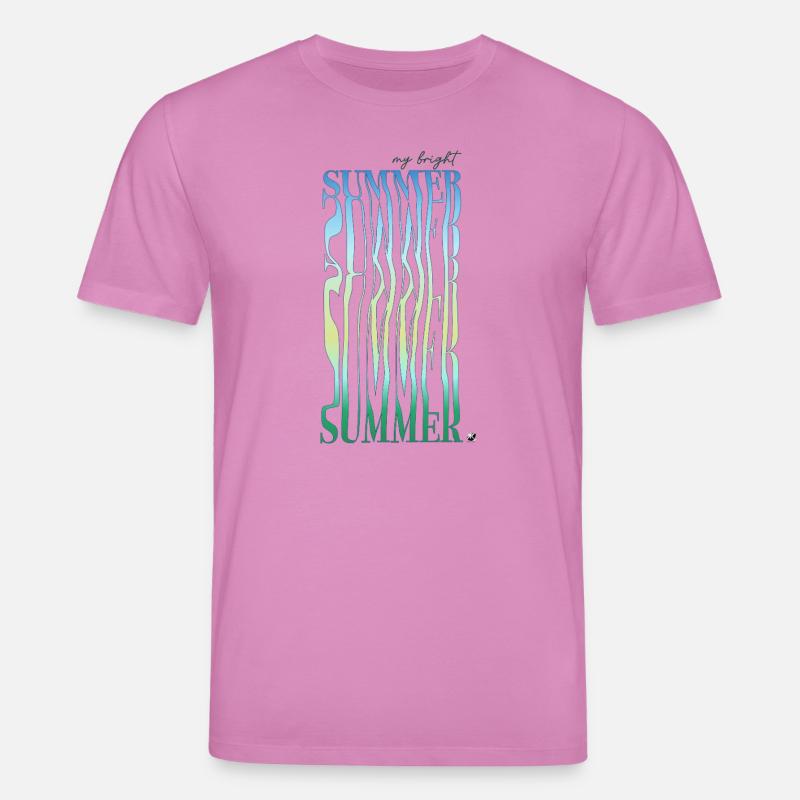 Buchstaben Abbildung mit Farbverlauf - Stanley/Stella Unisex Bio-T-Shirt CREATOR  - Pink