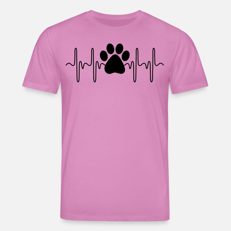 Battement de cœur de patte - T-shirt bio CREATOR Stanley/Stella Unisexe - rose