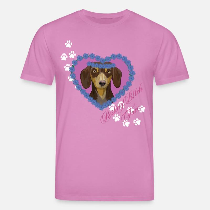 Ruhende B!tch Gesicht Weenie - Stanley/Stella Unisex Bio-T-Shirt CREATOR  - Pink