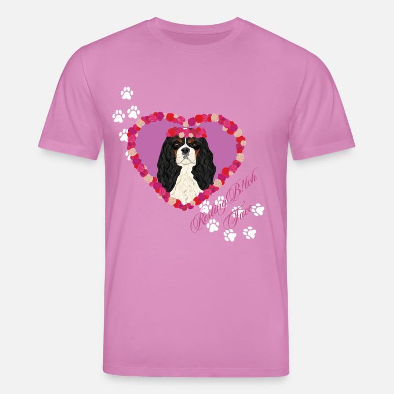 Ruhende B!tch Face Cavalier King - Stanley/Stella Unisex Bio-T-Shirt CREATOR  - Pink